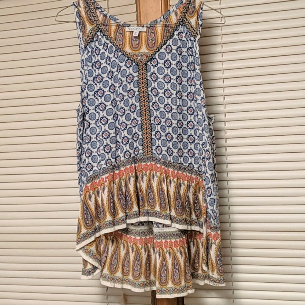 Floral Paisley Tank Top